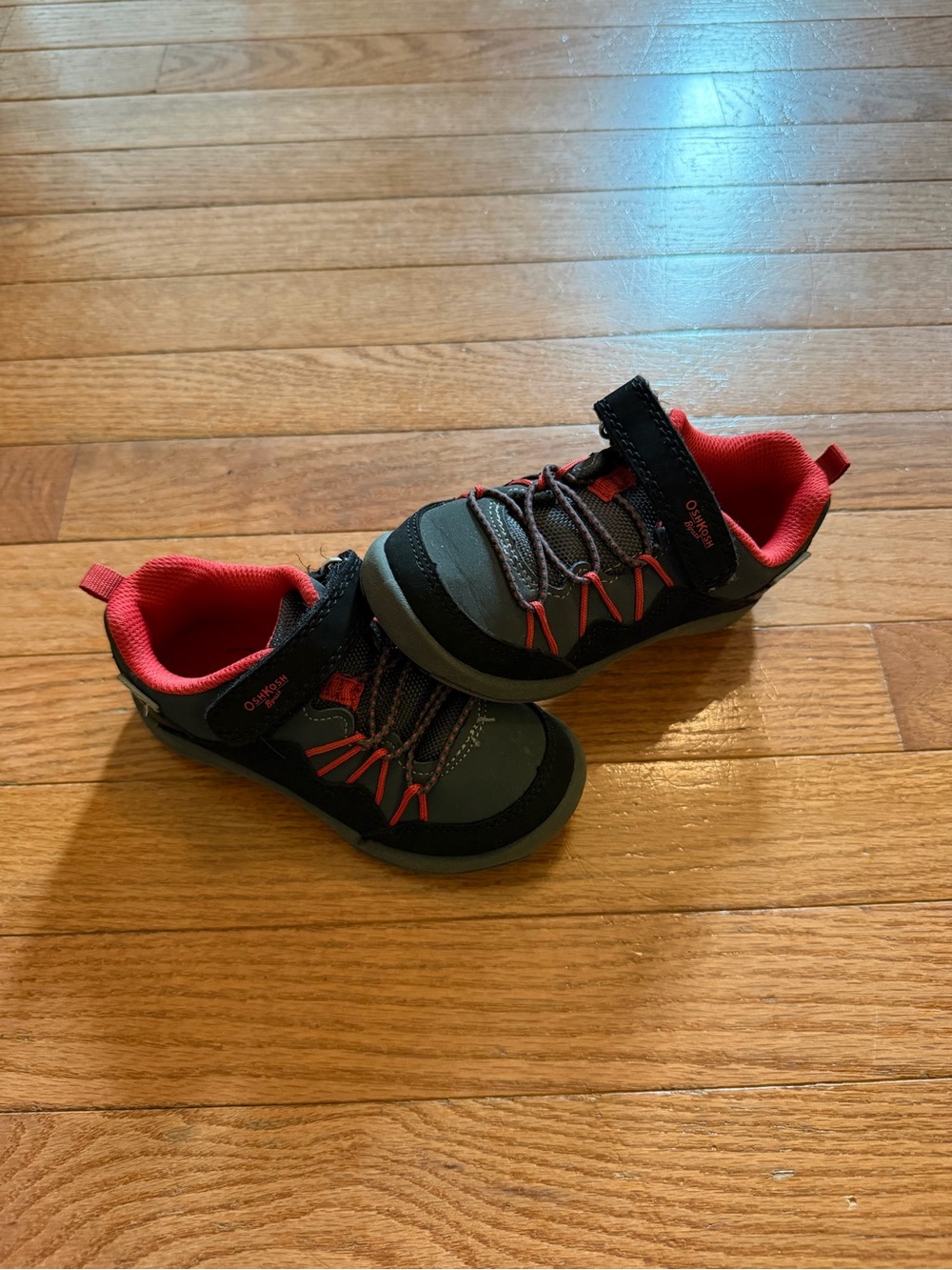 OshKosh Kids Red and Black Boys Athletic Shoes